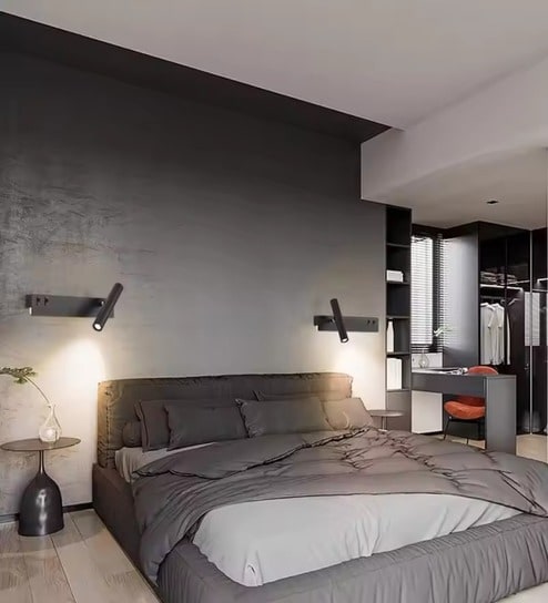 Dakota 3-in-1 Spot Wall Highlighter Light Black Body Warm Natural & Cool White LED Modern Wall Light for Home