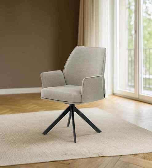 Dallas American Upholstered Dining Chair In Grey Colour