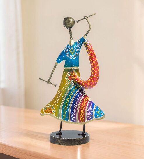 Dandia Multicolour Wrought Iron Figurine