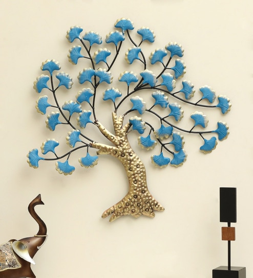 Iron Dara Tree Multicolour Floral Wall Art-image-27