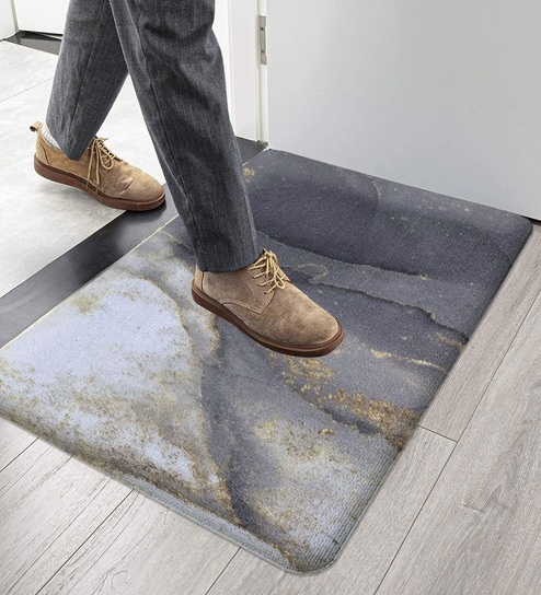 Dark Grey Rubber 18x30 Inches Anti Skid Door Mat