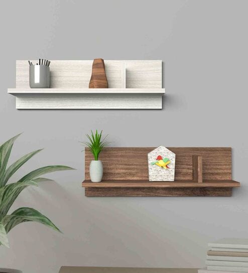 RHAFAYRE Wall Mounted Coat Rack Floating Wall Shelf with 3 Hooks, Bamboo  Floating Wall Shelf with Hook for Hallway, Bathroom, Living Room, Bedroom