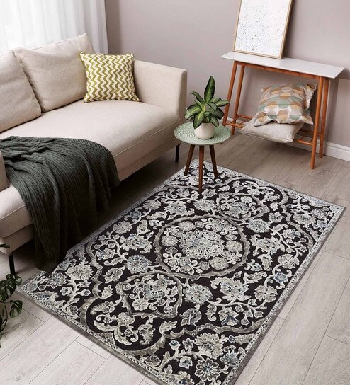 DarkBrown Persian 5x7 Feet Machine Made Carpet