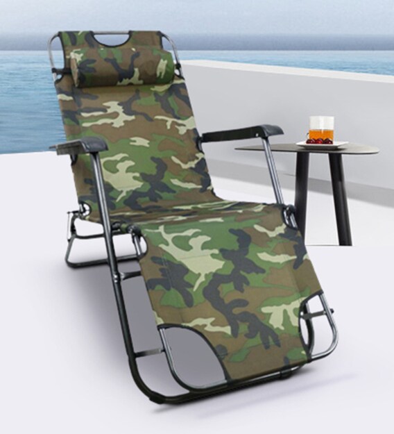 Buy Dame Patio Chair In Camouflage Colour By Kawachi Online Deck Chairs Chairs Furniture Pepperfry Product