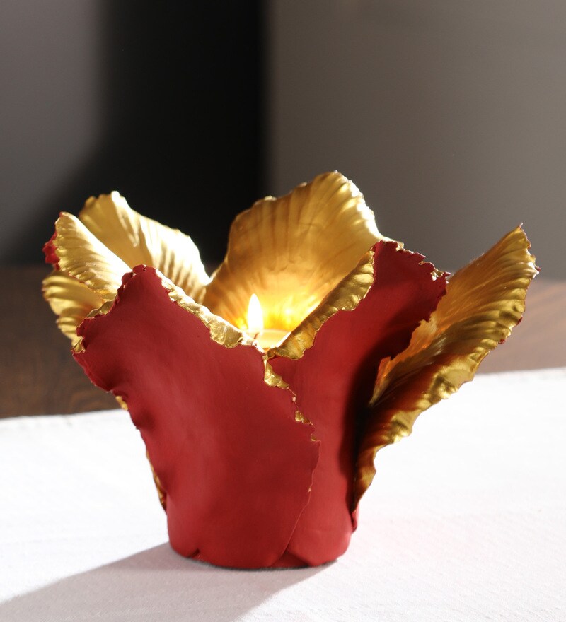 Buy Daffodil Ceramic Candle Holder by Aesthetics Online Candle
