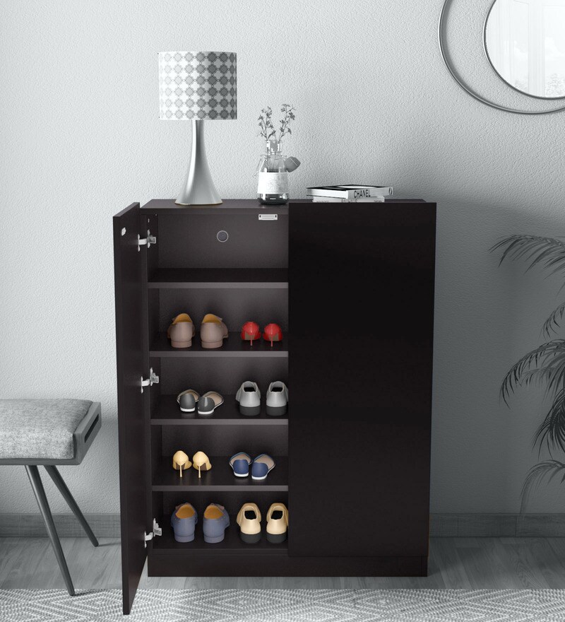 Buy Daiso Two Door Shoe Rack In Wenge Colour By Mintwud Online Modern