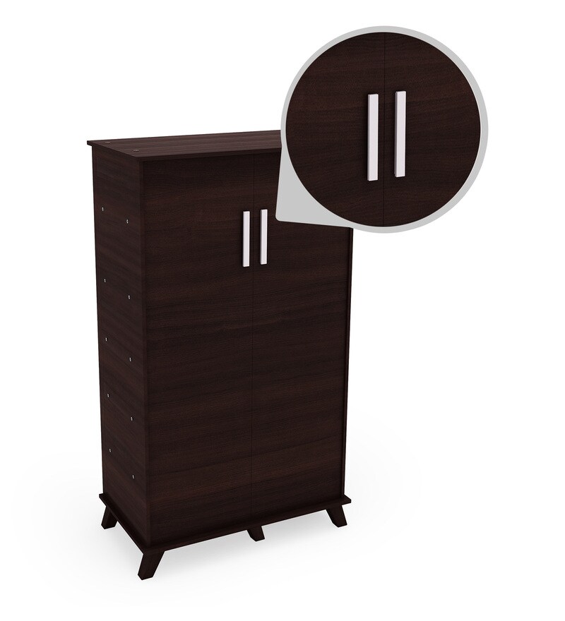 Buy Danuja 2 Door Tall Shoe In Wenge Finish By Mintwud Online