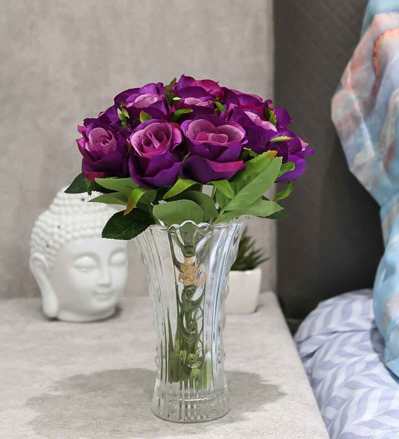 Buy DarkPurple Polyester Artificial Stunning Flower by PolliNation