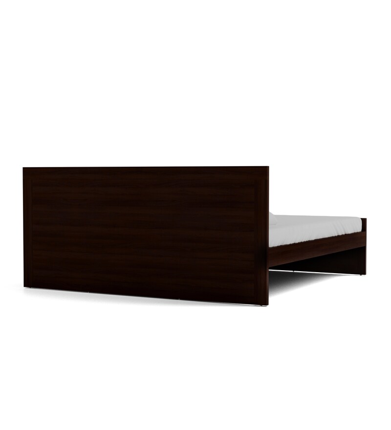 Buy Dazzle Queen Size Bed in Walnut Finish by HomeTown Online Modern
