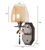 Daal Gold and Brown Iron Wall Light