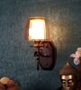 Daal Gold and Brown Iron Wall Light