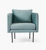 Daburu Fabric Lounge Chair In Mint Green Color