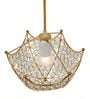 Daffodil Gold Crystal Hanging Light