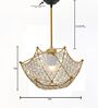 Daffodil Gold Crystal Hanging Light