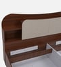 Daffodil Queen Size Bed in Walnut Finish with Headboard & Box Storage