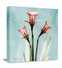 Daffodil Red Painting Modern Canvas Floral Wall Art Archival Print, Wall Painting For Living Room D cor