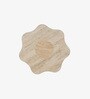 Daffodil Marble Top Side Table In Natural Finish