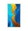 Daffodil Wave Glass Finish Vertical Wall Art