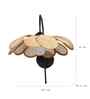 Dahlia Black Iron Wall Light | E27 holder | without Bulb | Eliante