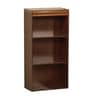 Daichi Queen Size Bed in Columbia Walnut Finish with Box Storage + Two Bedside Tables