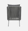 Daiden Steel & Braided Rope Sofa Set In Grey Finish With Pillow