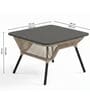 Daiden Wicker Outdoor Table & Chair Set In Black Finish