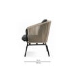 Daiden Wicker Outdoor Table & Chair Set In Black Finish