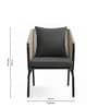 Daiden Wicker Outdoor Table & Chair Set In Black Finish