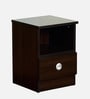 Daiki Bedside Table in Wenge Finish with Drawer