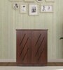Dainty Shoe Cabinet in Brown Finish
