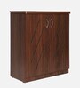 Dainty Shoe Cabinet in Brown Finish