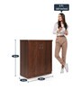 Dainty Shoe Cabinet in Brown Finish