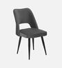 Daisy Fabric Dining Chair In Grey Colour