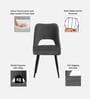 Daisy Fabric Dining Chair In Grey Colour