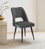 Daisy Fabric Dining Chair In Grey Colour