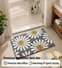Grey Floral  Non-Slip Bath Mat (40x60 CM)