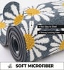Grey Floral  Non-Slip Bath Mat (40x60 CM)