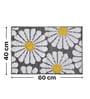 Grey Floral  Non-Slip Bath Mat (40x60 CM)