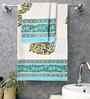 Daisy Madhuban Floral Waffle Cotton 250 GSM Bath & Hand Towel Set