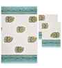 Daisy Madhuban Floral Waffle Cotton 250 GSM Bath & Hand Towel Set