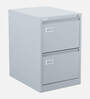 Daisy Metal 2 Drawer Filing Cabinet In Grey Colour