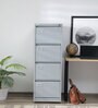 Daisy Metal 4 Drawer Filing Cabinet In Grey Colour
