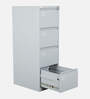 Daisy Metal 4 Drawer Filing Cabinet In Grey Colour