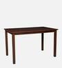 Daisy Solid Wood 4 Seater Dining Set in Wenge Finish with Bench