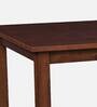 Daisy Solid Wood 4 Seater Dining Set in Wenge Finish with Bench
