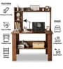 Daisy Study Desk In Columbian walnut Finish