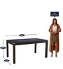 Daiton Solid Wood 6 Seater Dining Set in Expresso Finish