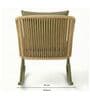 Daizen Wicker Outdoor Relax chair In Dull Birch Colour