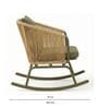 Daizen Wicker Outdoor Relax chair In Dull Birch Colour
