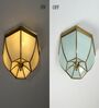 Dakota Brass & Glass Ceiling Light